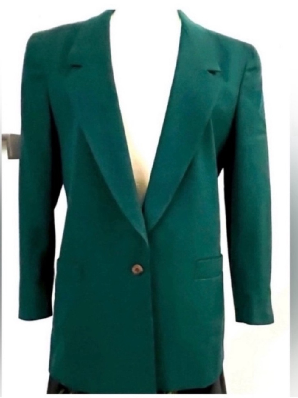 Vintage Jack Frost Emerald
Green Wool Blazer Utah Woolen Mills Size 8